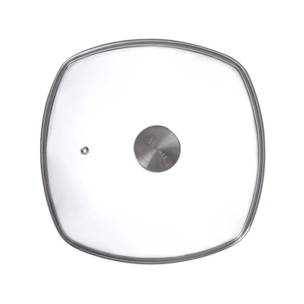 Victoria 10 in. Glass Lid with Stainless Steel Knob for Grill Pan