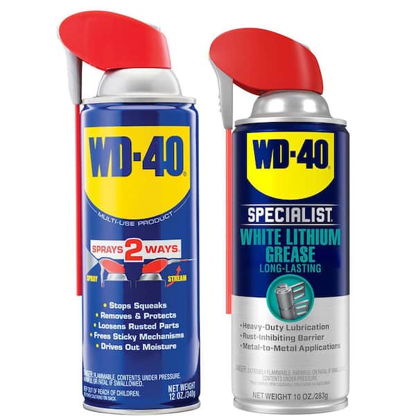 WD-40 SPECIALIST 12 oz. Original WD-40 Formula and 10 oz. White Lithium Grease