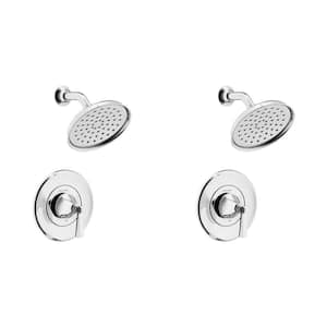 Rumson Single-Handle 1-Spray Shower Faucet Set in Polished Chrome (Valve Included)