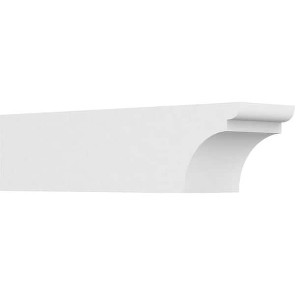 Ekena Millwork 6 in. x 6 in. x 24 in. Yorktown PVC Rafter Tail Brace