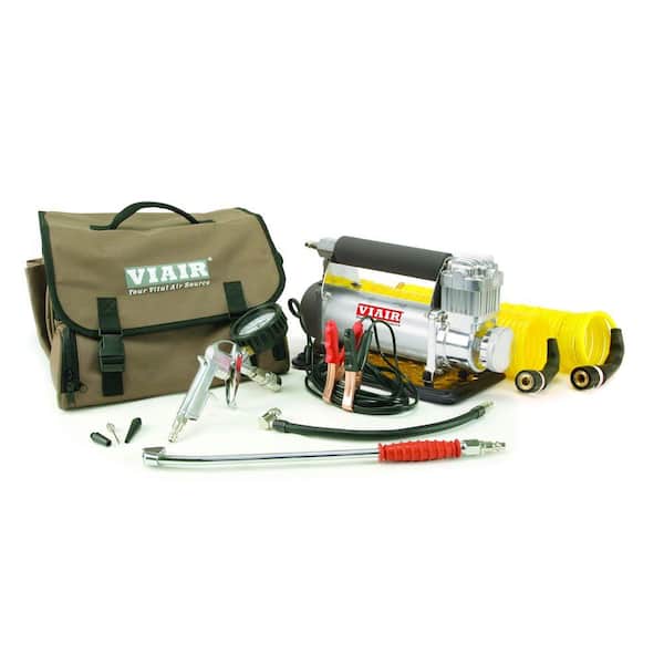 VIAIR 450P RV Automatic Portable Compressor Kit, 12-Volt(12v), Tire Pump, Class A Tire Inflator, For up to 42" Tires