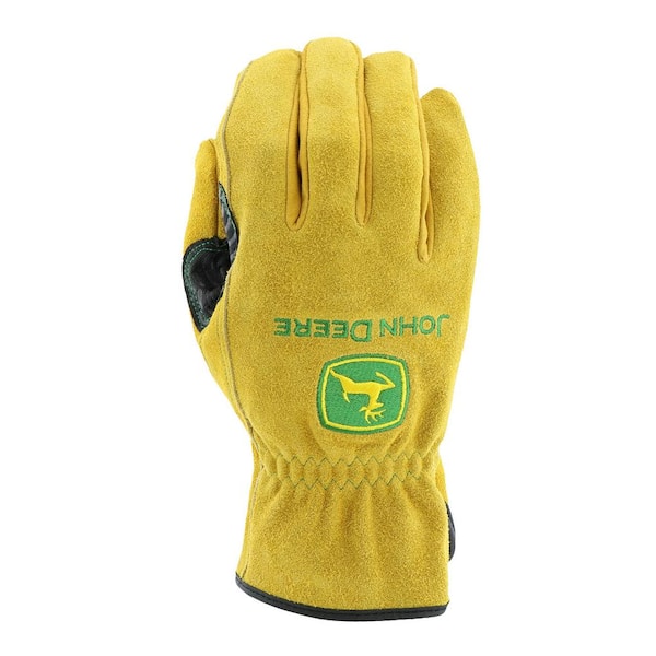 John Deere Men's Large Synthetic Leather Hi-Vis Work Glove - Brownsboro  Hardware & Paint