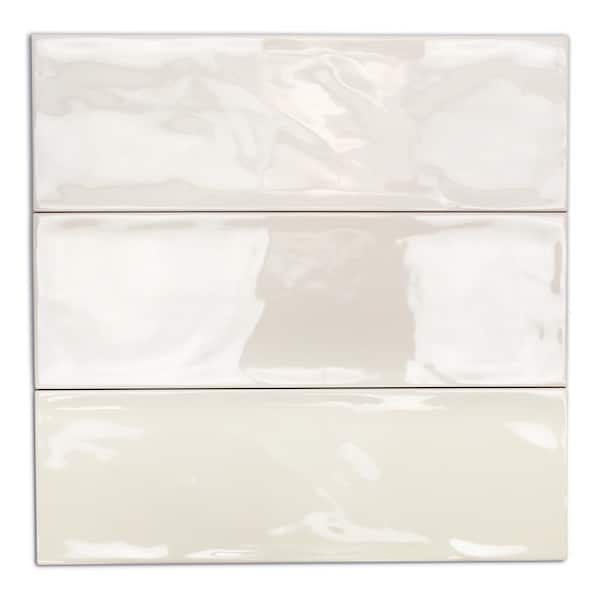 Ivy Hill Tile Pier Ivory 4 in. x 12 in. 6 mm Polished Ceramic