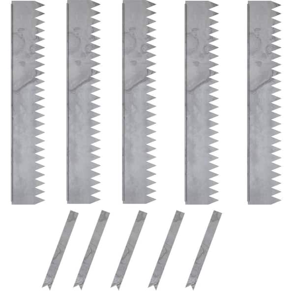 48 in. x 8 in. COR-TEN Steel Hammer-In Landscape Edging, 1/4 in. Rounded Top, 5-Pack