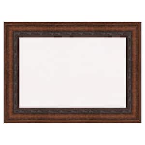 Decorative Bronze White Corkboard 46 in. x 34 in. Bulletin Board Memo Board