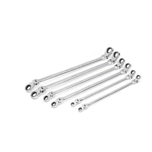 GearBox Metric 12-Point 90-Tooth Double Flex Head Extra Long Ratcheting Wrench Set (6-Piece)
