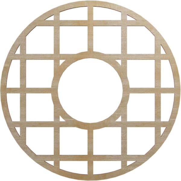 Ekena Millwork 0.375 in. x 6.5 in. x 18 in. Wood Medallion Moulding