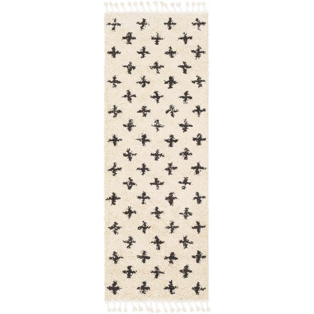 HAUTELOOM Alstead Charcoal/Peach 3 ft. X 7 ft. Area Rug ALSTE2773