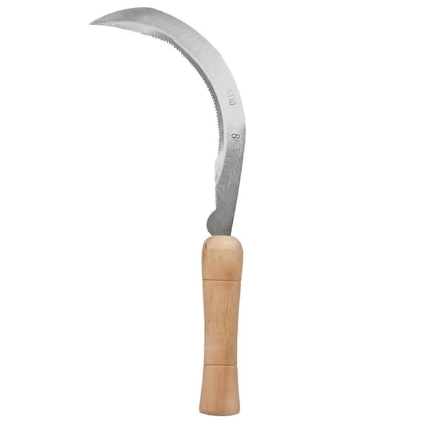 Landscape Scythe with Serrated Curved Blade, 8 in.