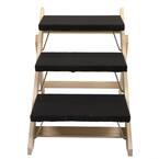 Black 2 In 1 Foldable Dog Stairs Furniture Cover