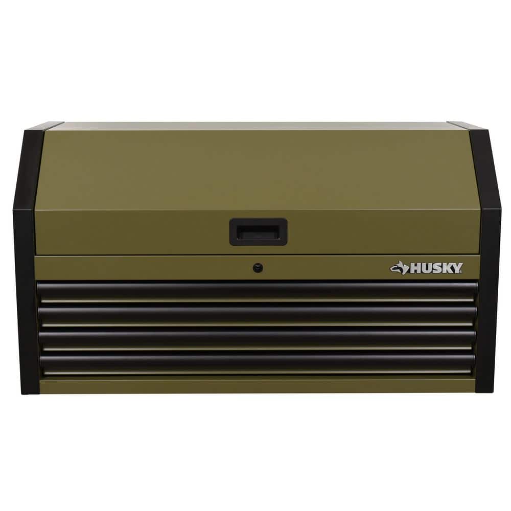 Husky Standard Duty 42 in. 4-Drawer Matte Army Green Top Tool