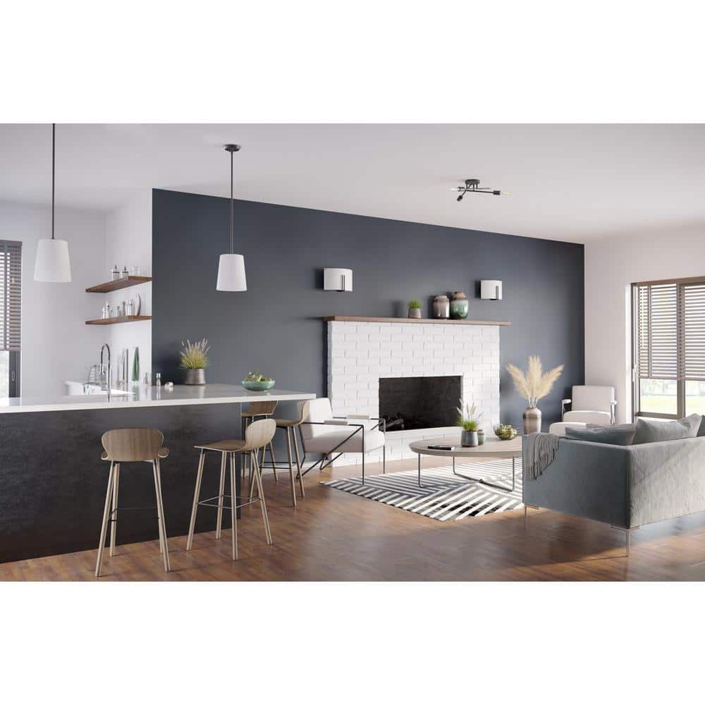 Clarion Matte Black Glass One-Light Pendant