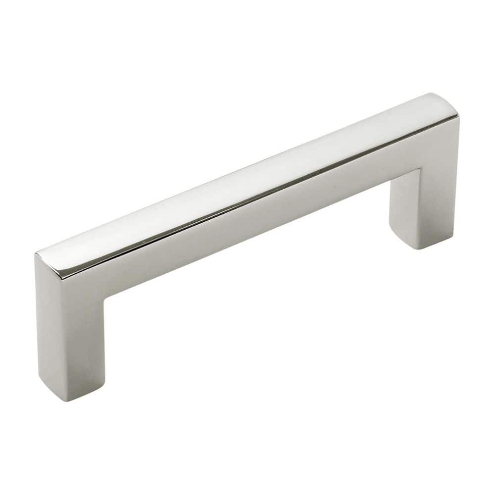 Coventry Collection Pull 3-3/4 in. (96mm) Center to Center Polished Nickel Bar Cabinet Pull price history on PriceWatchPro