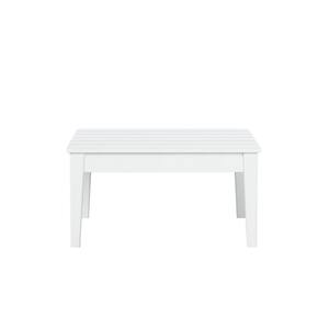 Shoreside White HDPE Plastic Outdoor Tables