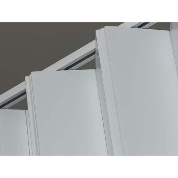 Spectrum 36 in. x 80 in. Woodbridge Vinyl White Accordion Door