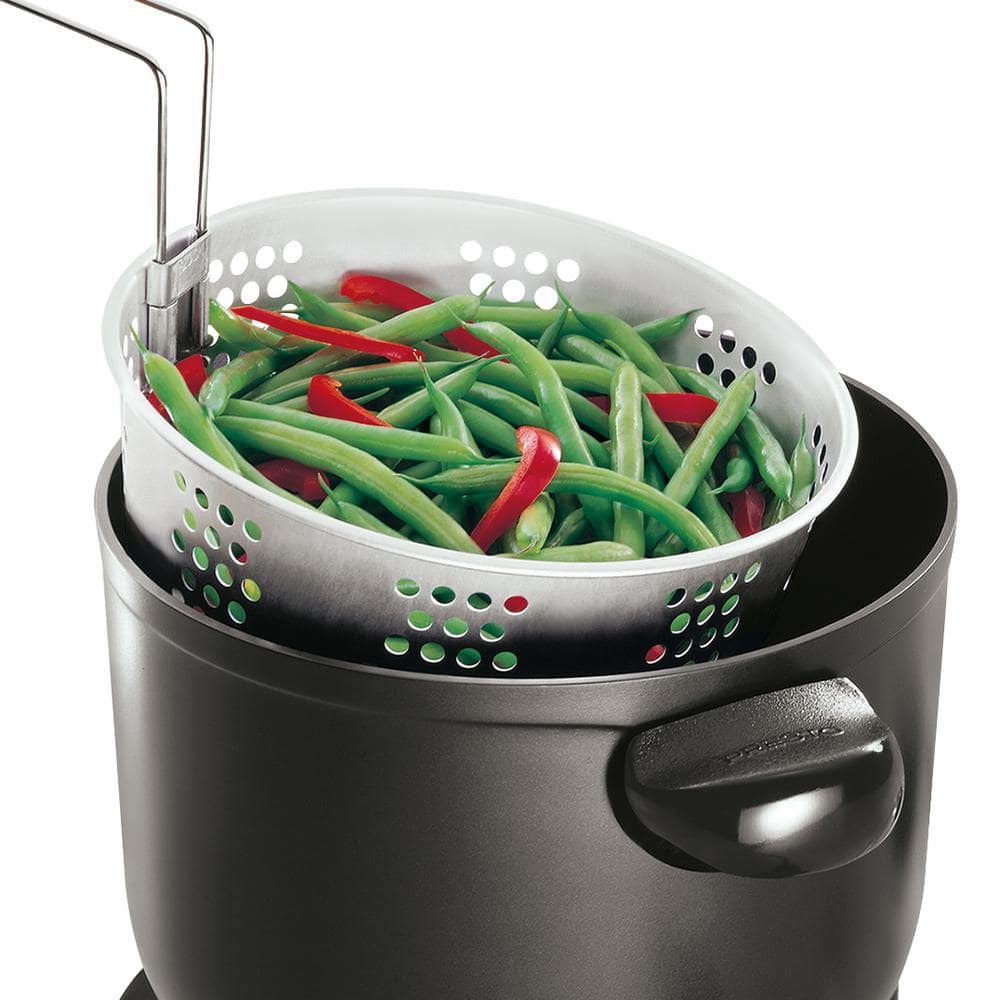 Presto 5 Qt. Black and Silver Non-Stick Multi-Cooker