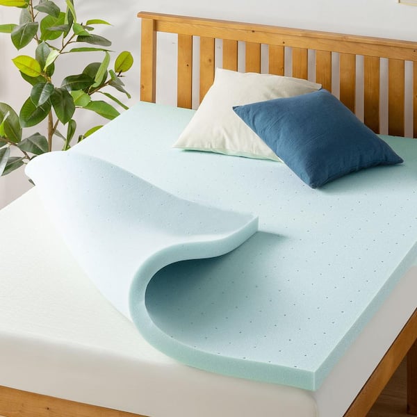 best price mattress 2 in. Cooling Gel Ventilated Memory Foam Mattress Topper