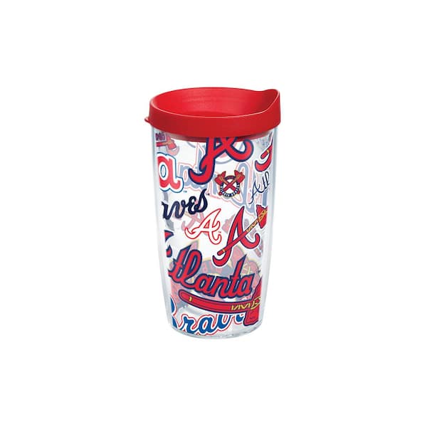 Tervis MLB Atlanta Braves All Over Tumbler 16 oz. Clear with Lid