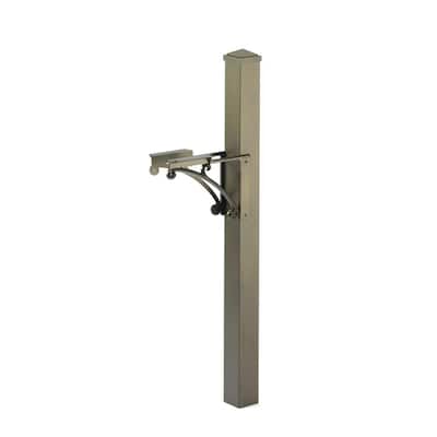 Superior Post and Brackets with Cap in French Bronze