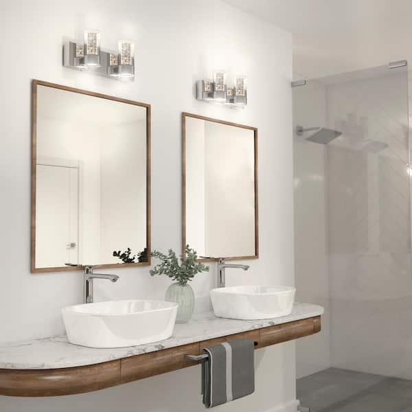 Artika Essence 15 9 In 2 Light Chrome, 2 Light Bathroom Vanity Bath Bar