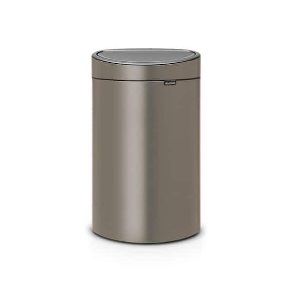 Touch Top Trash Can New, 10.6 Gal. (40 l), Plastic Bucket - Soft Beige