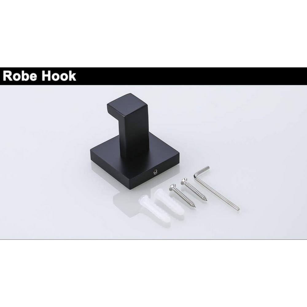 Matte Black Stainless Steel 24" Double Towel Bar Set