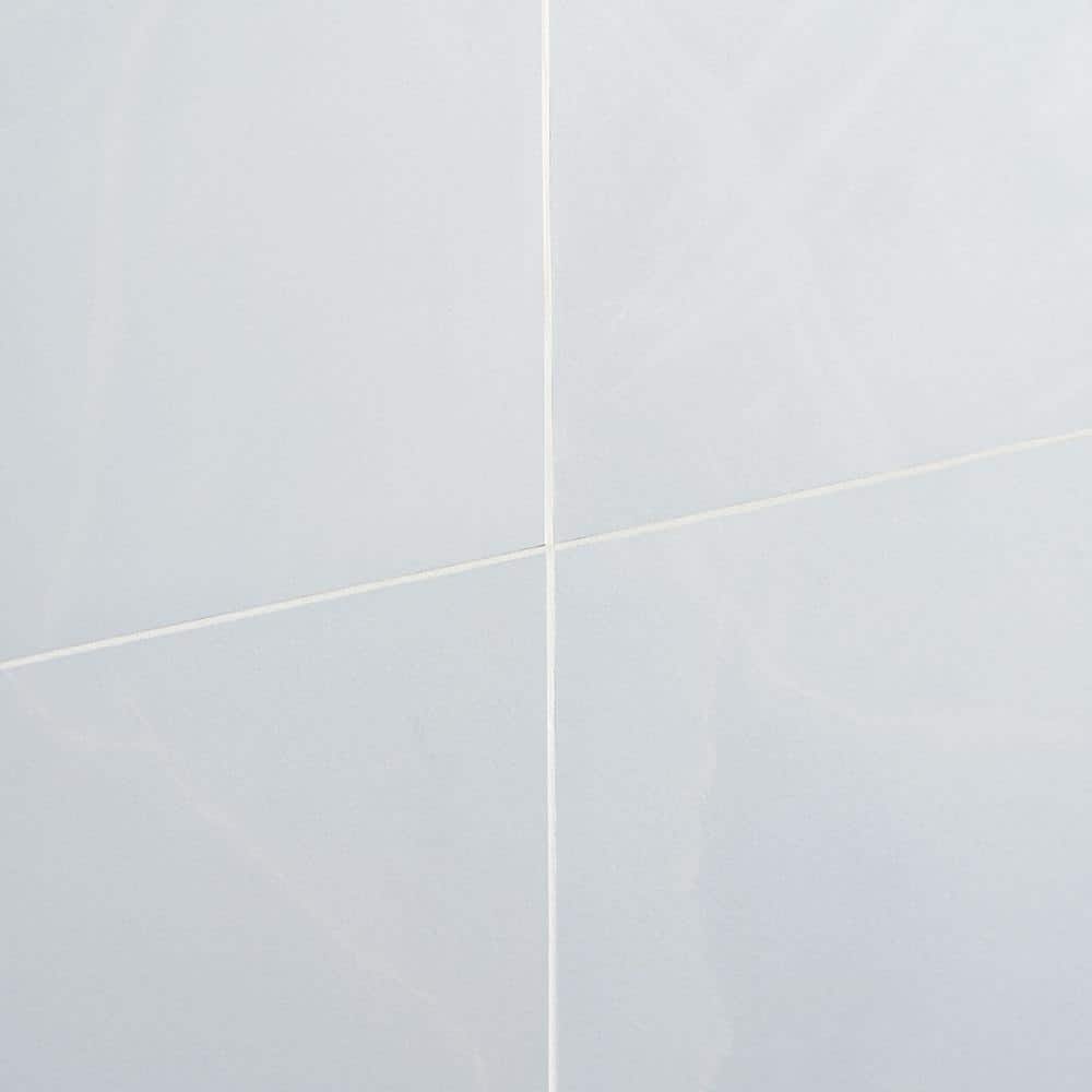 Saroshi Onyx Azul Large Matte Porcelain Marble Look Tile