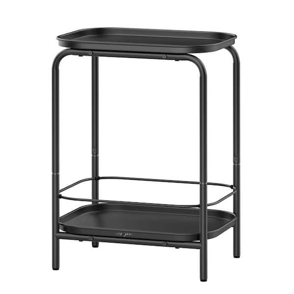 MOEPISY Ink Black 2-Tier Outdoor Table