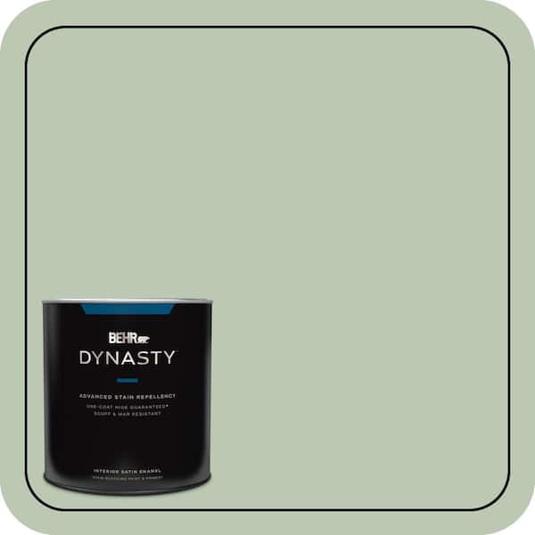 BEHR DYNASTY 1 qt. #MQ6-45 Composed One-Coat Hide Satin Enamel Interior Stain-Blocking Paint & Primer