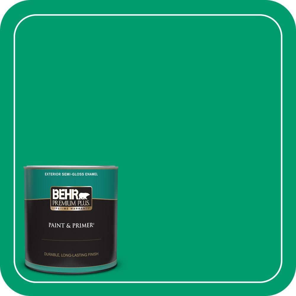 1 qt. #S-G-460 Mint Sprig Semi-Gloss Enamel Exterior Paint & Primer price history on PriceWatchPro