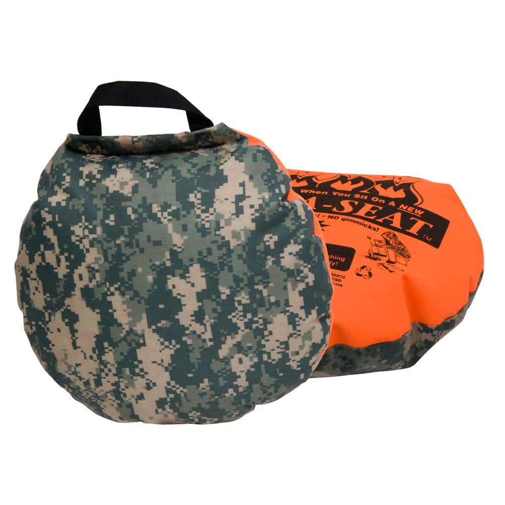 Therm-A-Seat 17 in. Heat-A-Seat Camouflage/Blaze Orange 333 - The
