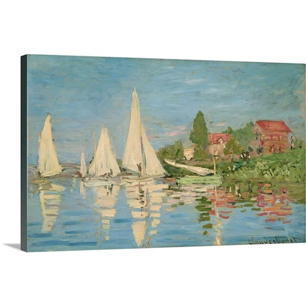 GreatBigCanvas "Regates A Argenteuil, c1872" by Claude Monet Canvas Wall Art