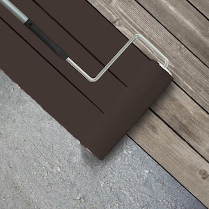 1 gal. #MS-90 Deep Chocolate Textured Low-Lustre Enamel Interior/Exterior Porch and Patio Anti-Slip Floor Paint