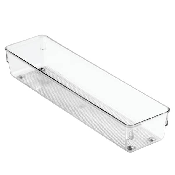 iDesign Linus Drawer Organizer - 3 x 12 x 2 Clear Recycled Plastic