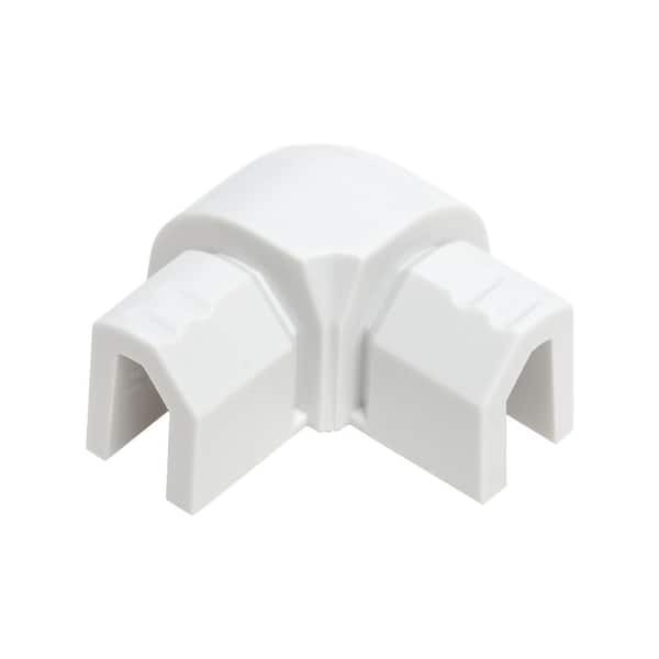 White 3/8 in. Bullnose Outside Corner Tile Edging Trim, 2 Pack