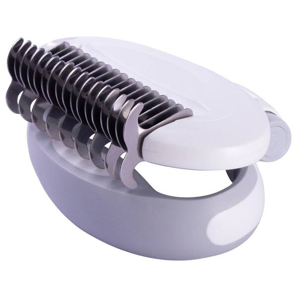 Pet Life 'Gyrater' Travel Self-Cleaning Swivel Grooming Slicker Pet Brush