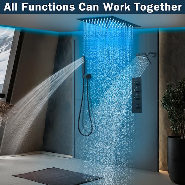 You'll never want to leave 🚿 #shower #showerfinds #showerhead #rainfa,  Bathroom Finds