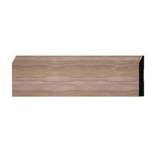 WM620 0.5625 in. D x 4.25 in. W x 6 in. L Wood (Walnut) Baseboard Moulding Sample