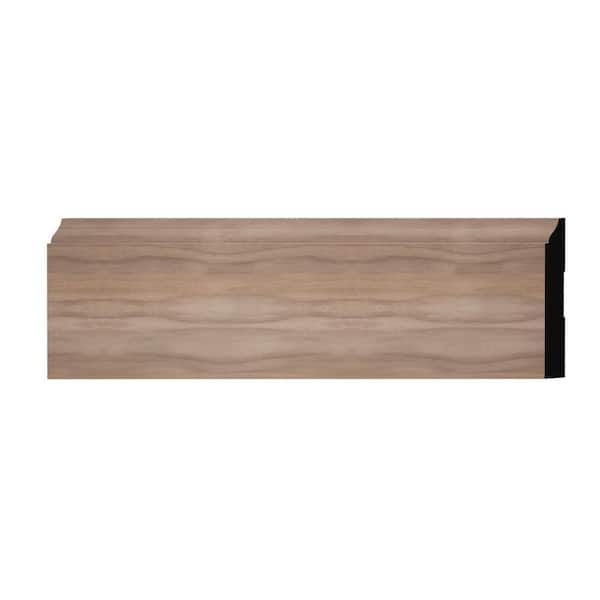 Ekena Millwork WM620 0.5625 in. D x 4.25 in. W x 6 in. L Wood (Walnut) Baseboard Moulding Sample