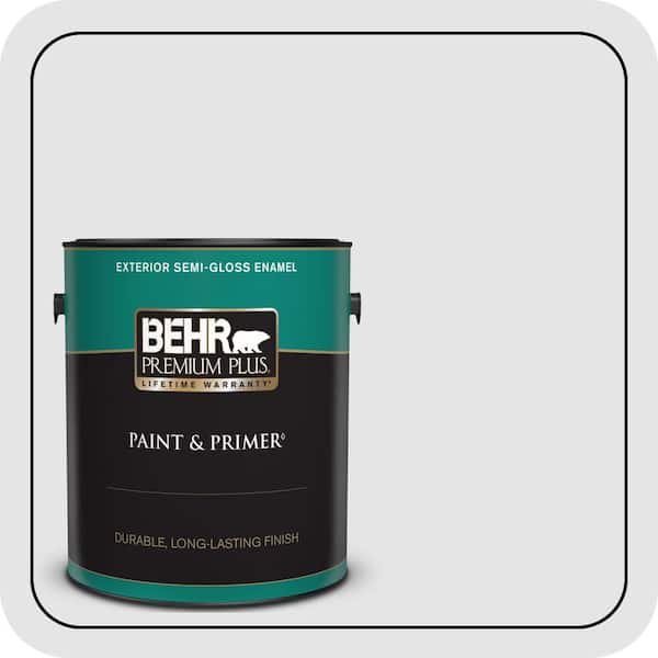 BEHR PREMIUM PLUS 1 gal. #ICC-34 Violet Essence Semi-Gloss Enamel Exterior Paint & Primer