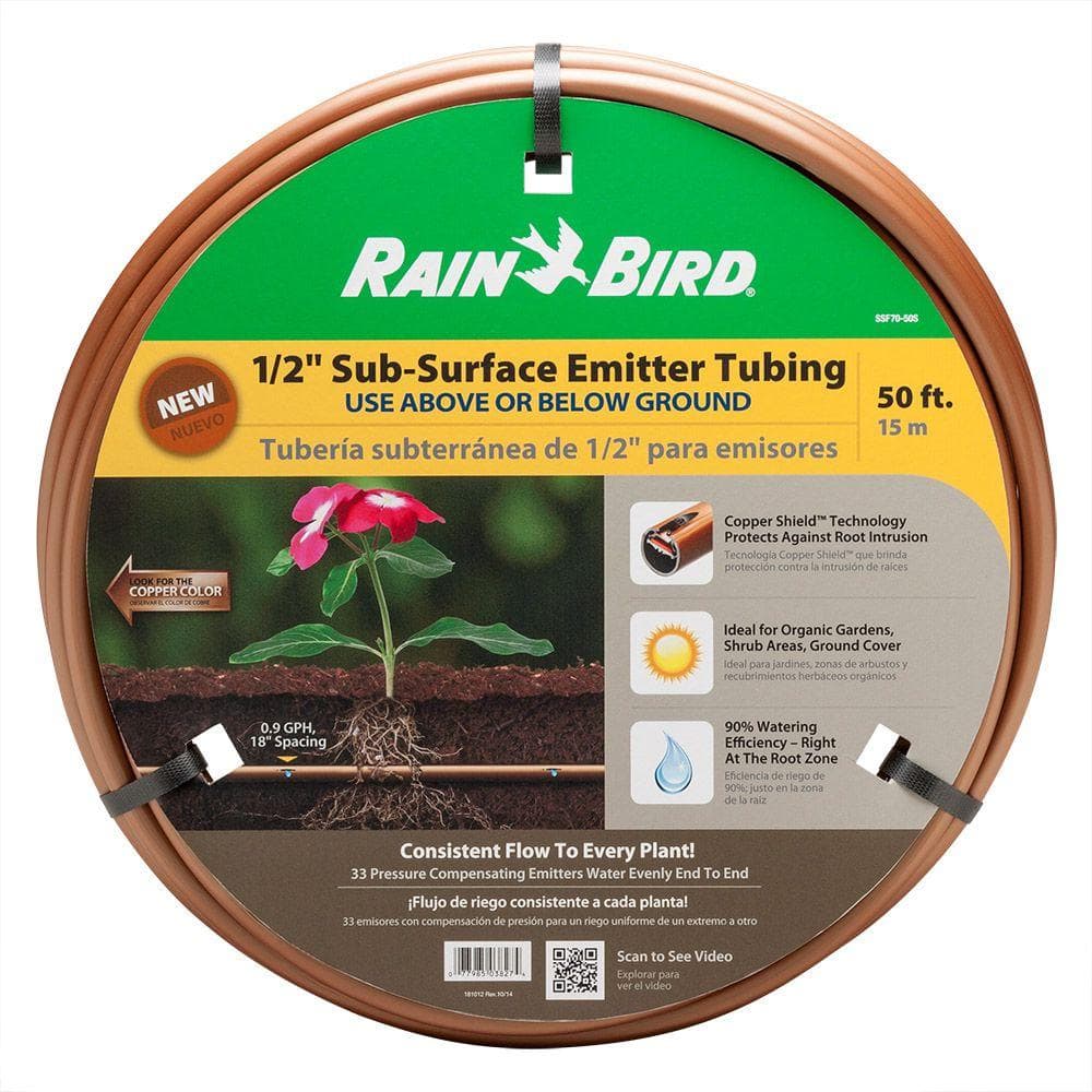 Rain Bird Drip Tubing Specs