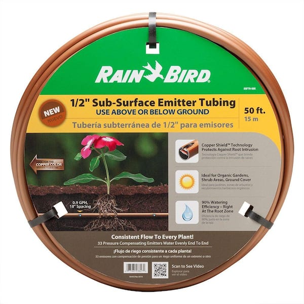 Rain Bird 1/2 in. x 50 ft. Sub-Surface Drip Emitter Tubing Coil