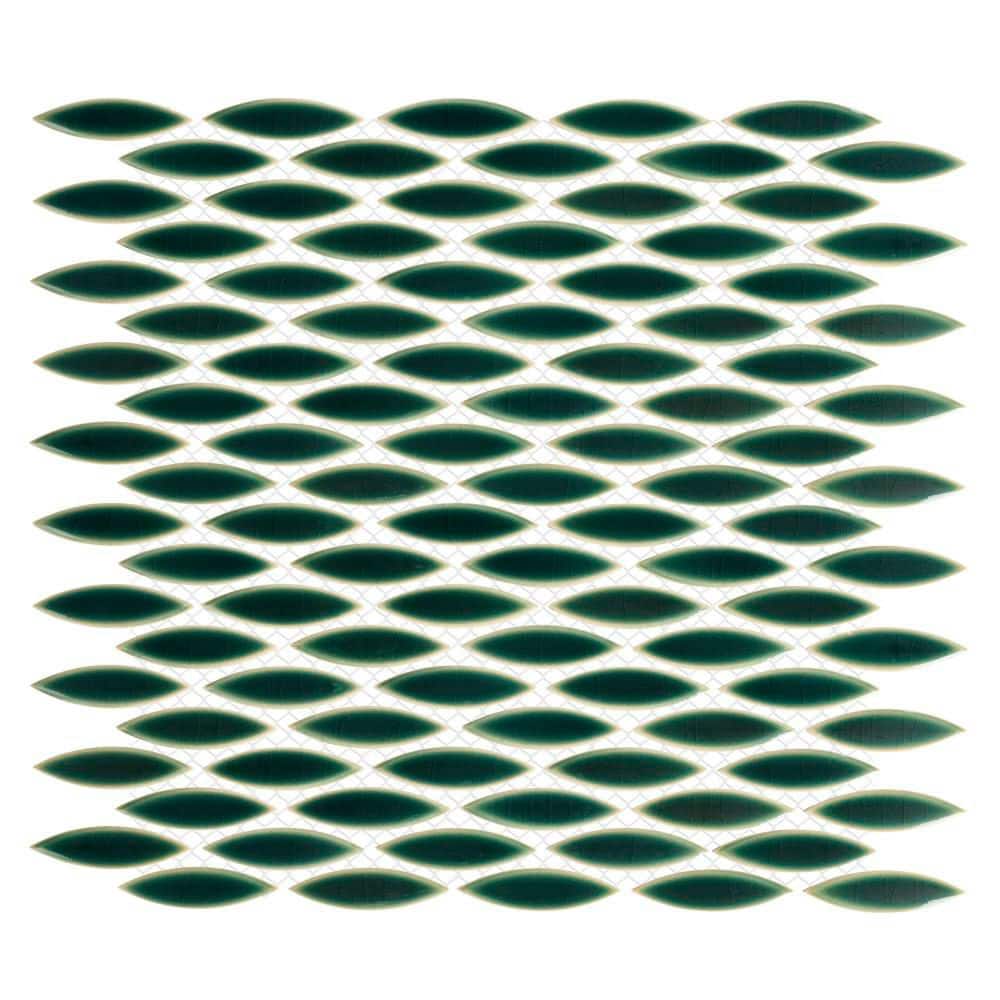 Pescado Glossy Jade Green 6 in. x 6 in. Porcelain Mosaic Take Home Tile Sample price history on PriceWatchPro