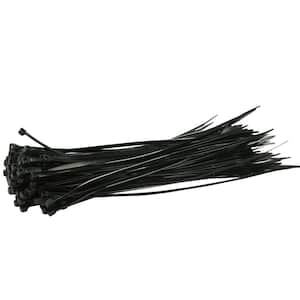 11 in. Nylon Cable Ties, Black (500-Pieces)