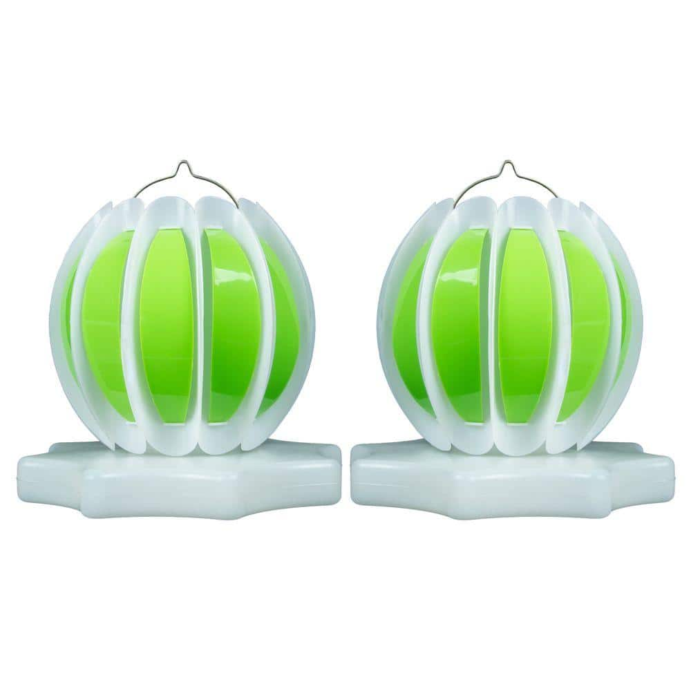 Poolmaster Floating Solar Swimming Pool Lantern - 2 Pack in Green