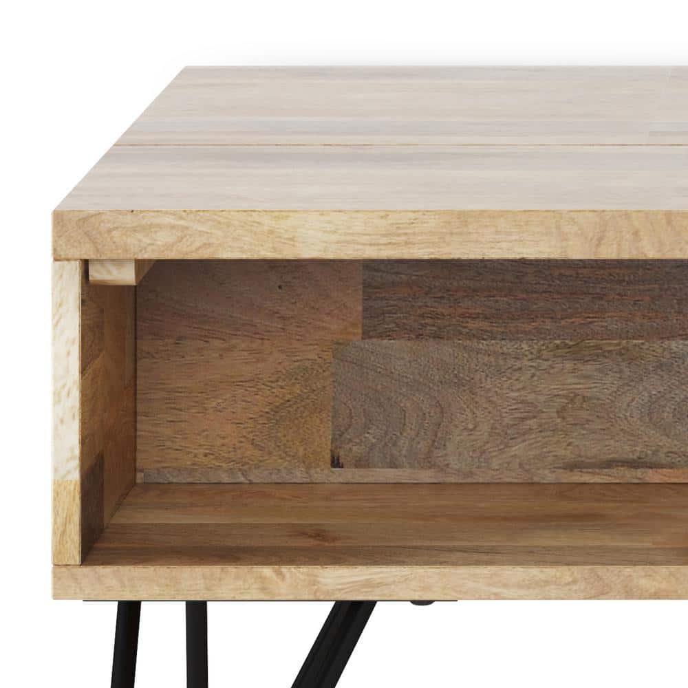 Hunter Small Lift-Top Coffee Table in Natural Mango Wood