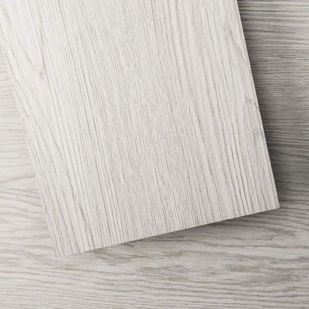 FunStick 6x36 30 Pcs Vinyl Flooring Peel and Stick Floor Tile White Wood  Flooring Tiles Peel and Stick Wood Planks for Walls Vinyl Plank Flooring