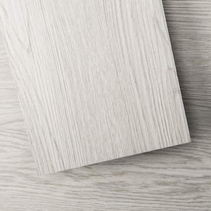 LaCheery 36x6 18 Tiles Grey White Vinyl Flooring Peel and Stick Faux Wood  Flooring Planks Textured Laminate Flooring Tiles Removable Kitchen Flooring  Stick on Flooring for RV Laundry Living Room 