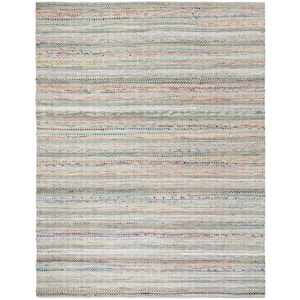 Montauk Gray/Multi 5 ft. x 8 ft. Striped Distressed Area Rug