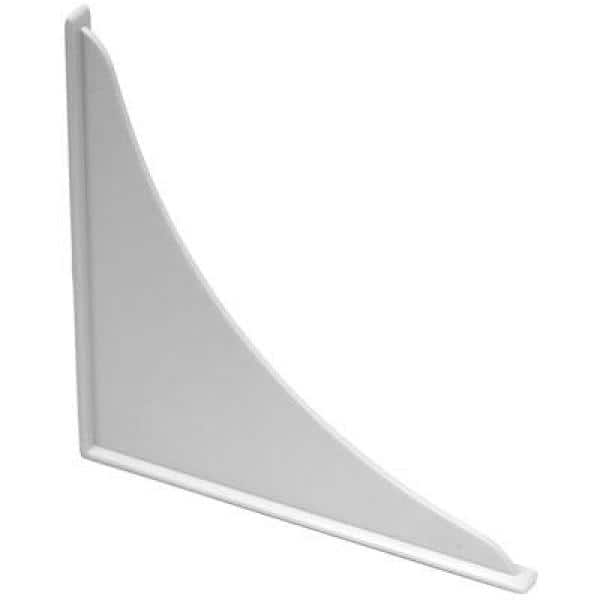 ProPlus 7 in. L x 7 in. H Polystyrene Sidesplash Bathtub Guard in White
